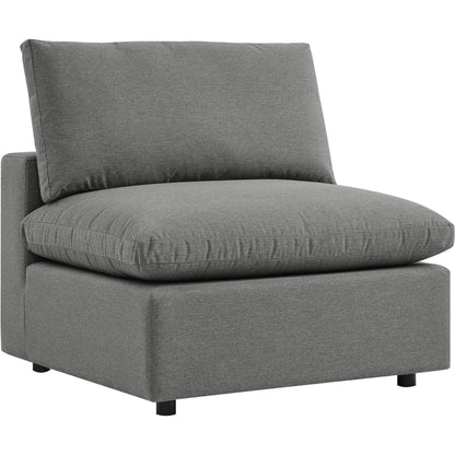 Wheatland 5-Piece Sectional Sofa by Evans & Londeen in charcoal. Made from seat cushion: foam density 34kg, m3, spray bonded cotton, non-woven fabric cover, doll cotton, aluminium frame, aluminum tube in a modern style.