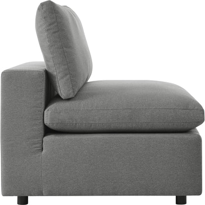 Wheatland 5-Piece Sectional Sofa by Evans & Londeen in charcoal. Made from seat cushion: foam density 34kg, m3, spray bonded cotton, non-woven fabric cover, doll cotton, aluminium frame, aluminum tube in a modern style.