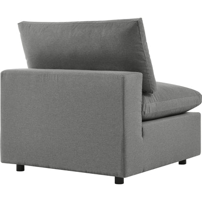 Wheatland 5-Piece Sectional Sofa by Evans & Londeen in charcoal. Made from seat cushion: foam density 34kg, m3, spray bonded cotton, non-woven fabric cover, doll cotton, aluminium frame, aluminum tube in a modern style.