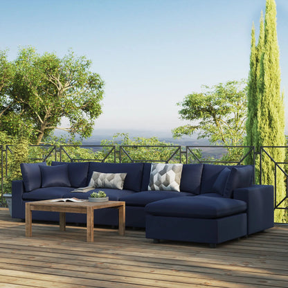 Wheatland 5-Piece Sectional Sofa by Evans & Londeen in charcoal. Made from seat cushion: foam density 34kg, m3, spray bonded cotton, non-woven fabric cover, doll cotton, aluminium frame, aluminum tube in a modern style.