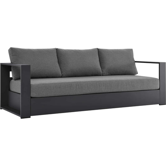 Conejos Powder-Coated Aluminum Sofa by Evans & Londeen. Made from seat cushion: foam density 30kgs, m3, seat front is covered by 20mmt spraying bonded wadding in a modern style.