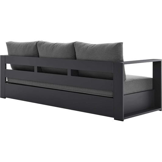 Conejos Powder-Coated Aluminum Sofa by Evans & Londeen. Made from seat cushion: foam density 30kgs, m3, seat front is covered by 20mmt spraying bonded wadding in a modern style.
