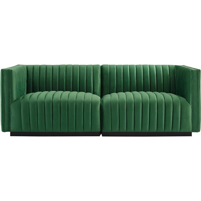 Stone Channel Loveseat by Evans & Londeen. Made from unique in a modern style.