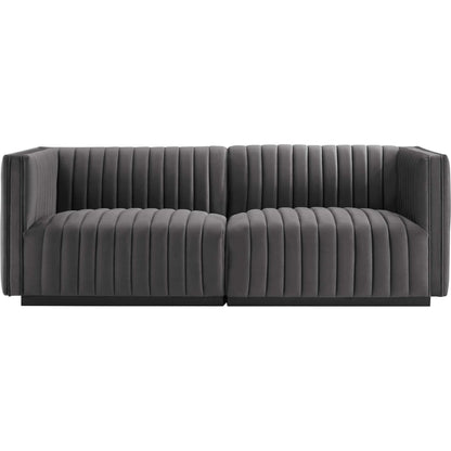 Stone Channel Loveseat by Evans & Londeen. Made from unique in a modern style.