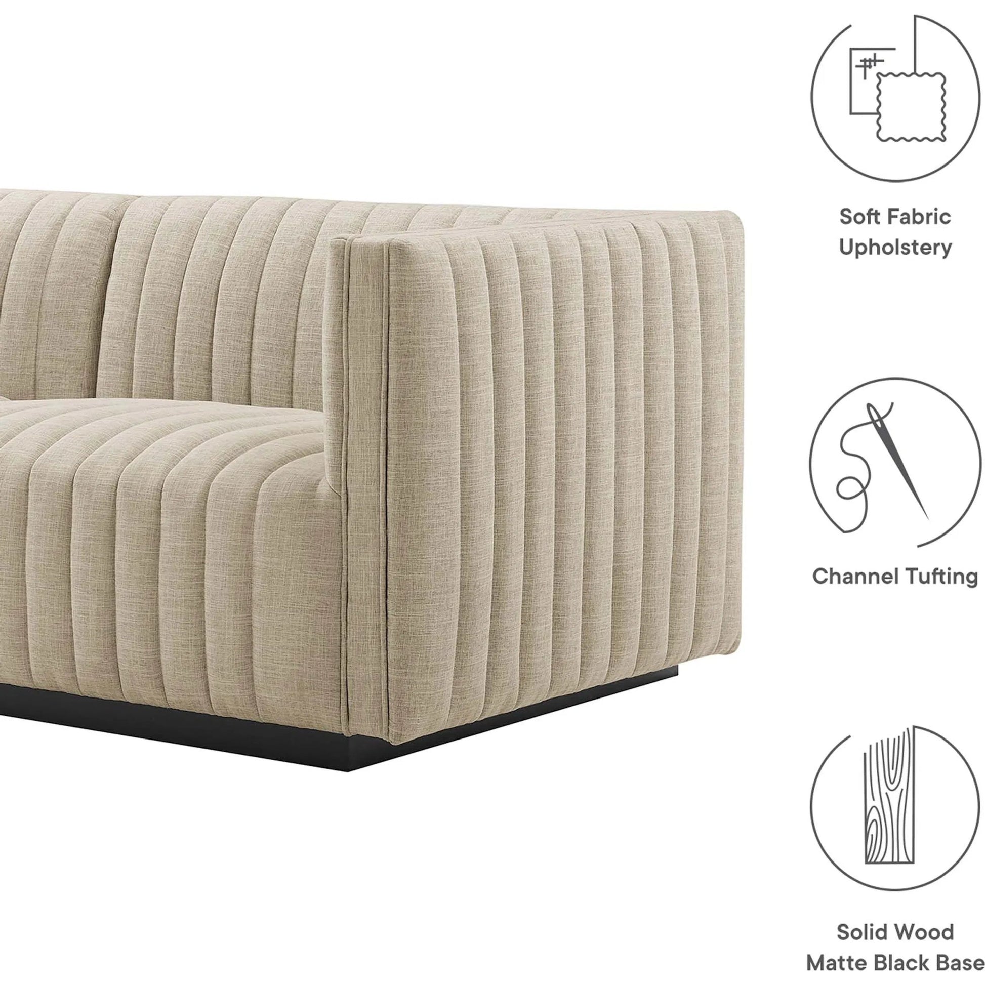 Stone Channel Loveseat by Evans & Londeen. Made from unique in a modern style.