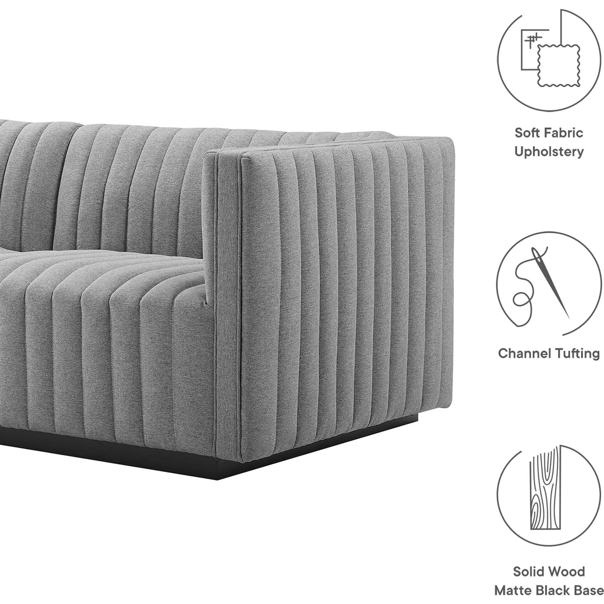 Stone Channel Loveseat by Evans & Londeen. Made from unique in a modern style.