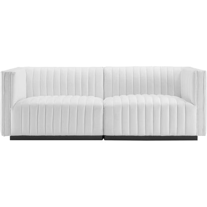 Stone Channel Loveseat by Evans & Londeen. Made from unique in a modern style.