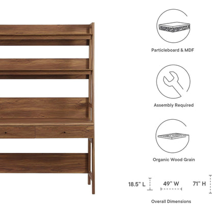 Cheshire Office Desk by Evans & Londeen. Made from particle board, mdf, toppan walnut, pvc, paper lamination in a cottage & farmhouse style.