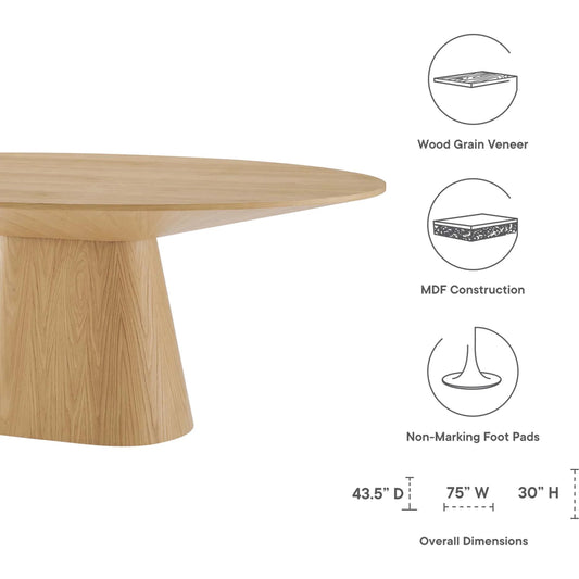 Hartshill 47" Round Dining Table by Evans & Londeen. Made from 15mmt p2 mdf panel, base bottom with 4pcs felt mat in a modern style.