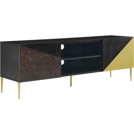 Alger 72" TV Stand by Evans & Londeen in black gold. Made from unique in a modern style.
