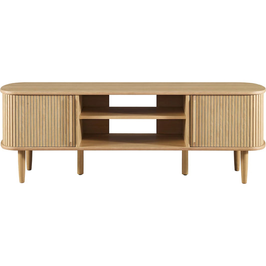 Todd 55" TV Stand by Evans & Londeen. Made from mdf, particle board, rubberwood, weight capacity: top panel : 163 lbs in a modern style.