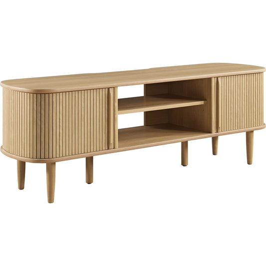 Todd 55" TV Stand by Evans & Londeen. Made from mdf, particle board, rubberwood, weight capacity: top panel : 163 lbs in a modern style.