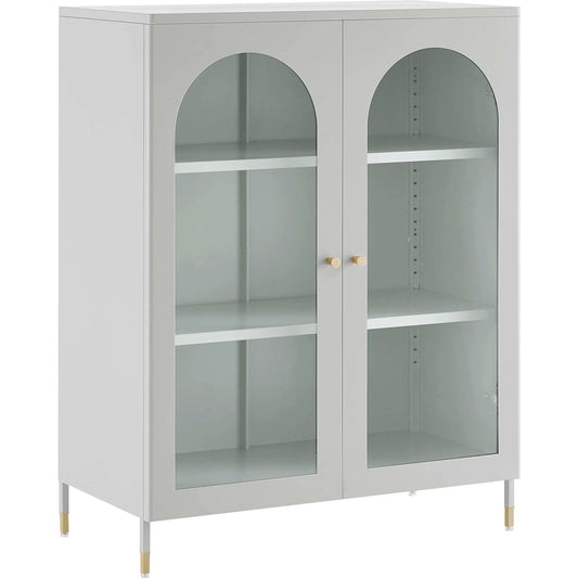 Aguas Accent Cabinet by Evans & Londeen in light gray. Made from unique in a modern style.