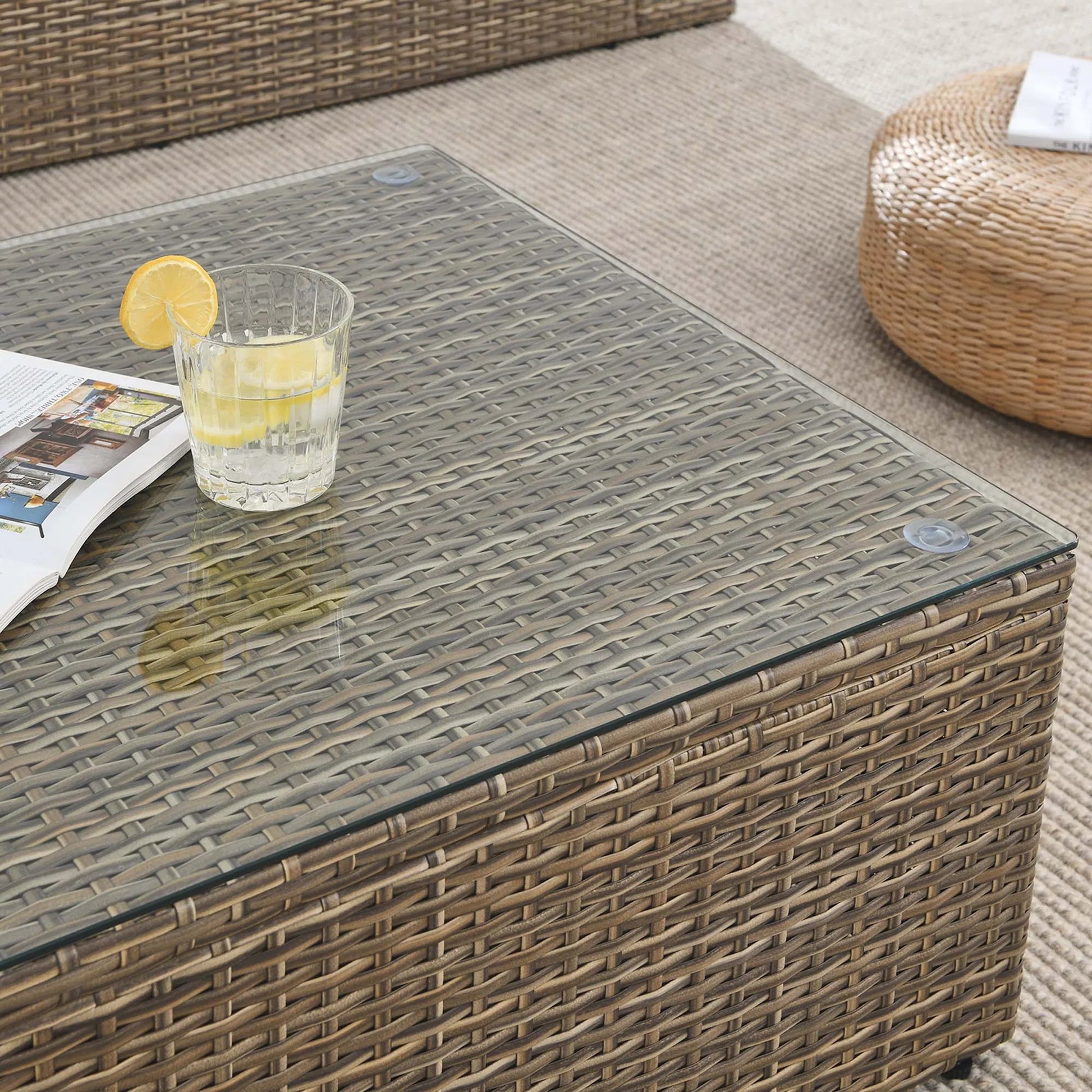 Amelia Coffee Table by Evans & Londeen in cappuccino. Made from unique in a modern style.