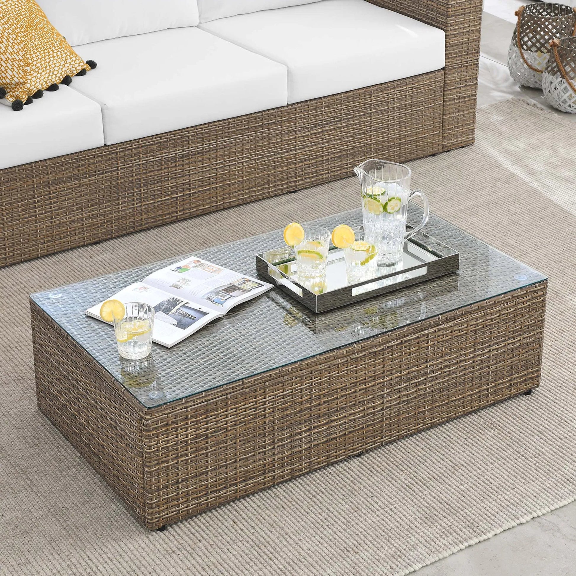 Amelia Coffee Table by Evans & Londeen in cappuccino. Made from unique in a modern style.