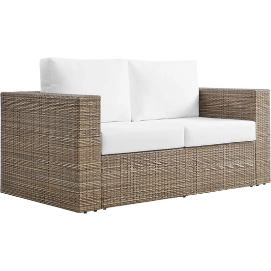 Amelia Loveseat by Evans & Londeen in cappuccino white. Made from unique in a modern style.