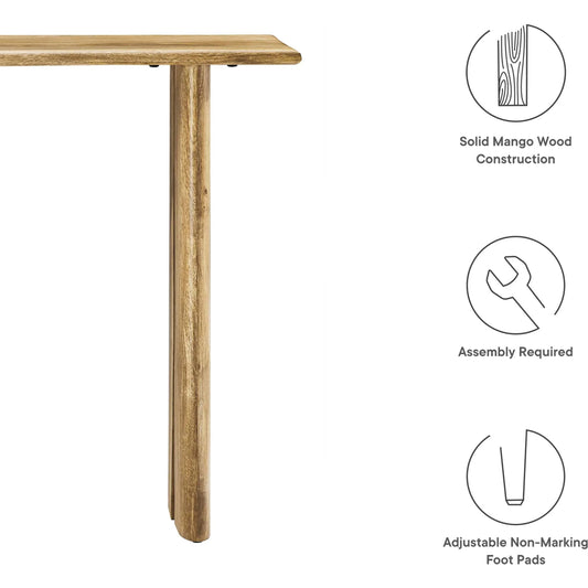 Canton Wood Console Table by Evans & Londeen. Made from wood in a cottage & farmhouse style.