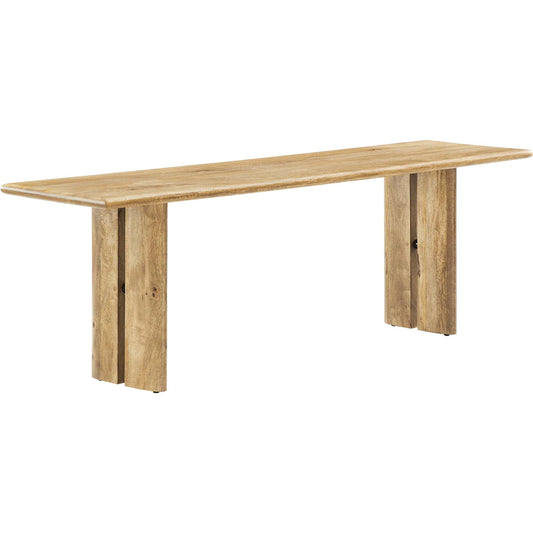 Canton 58" Wood Dining Bench by Evans & Londeen. Made from wood in a cottage & farmhouse style.