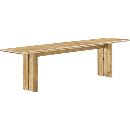 Canton 72" Wood Dining Bench by Evans & Londeen. Made from wood in a cottage & farmhouse style.