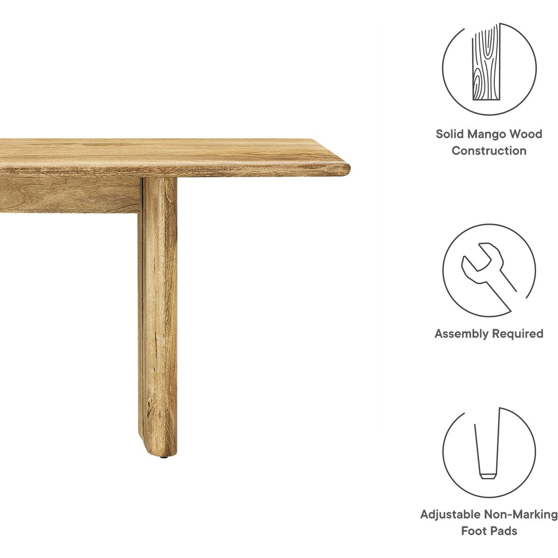 Canton 72" Wood Bench by Evans & Londeen. Made from wood in a cottage & farmhouse style.