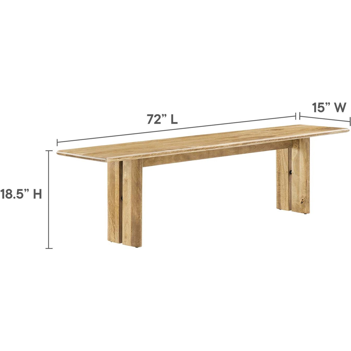 008 SI-2106993 | Additional Silo | Canton 72" Wood Bench by Evans & Londeen. Made from wood in a cottage & farmhouse style.