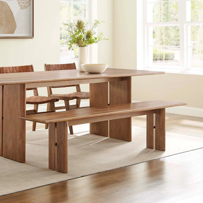 Canton 72" Wood Bench by Evans & Londeen. Made from wood in a cottage & farmhouse style.