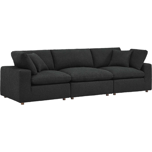 Wheatland Down Filled Overstuffed Boucle 3-Seater Sofa by Evans & Londeen. Made from unique in a modern style.