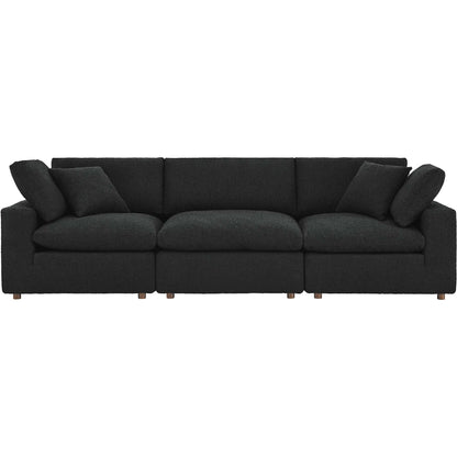 Wheatland Down Filled Overstuffed Boucle 3-Seater Sofa by Evans & Londeen. Made from unique in a modern style.