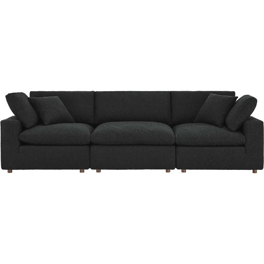 Wheatland Down Filled Overstuffed Boucle 3-Seater Sofa by Evans & Londeen. Made from unique in a modern style.