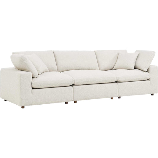 Wheatland Down Filled Overstuffed Boucle 3-Seater Sofa by Evans & Londeen. Made from unique in a modern style.
