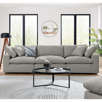 Wheatland Down Filled Overstuffed Boucle 3-Seater Sofa by Evans & Londeen. Made from unique in a modern style.
