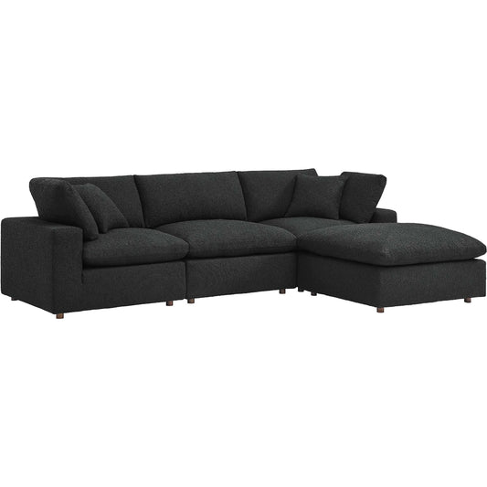 Wheatland Down Filled Overstuffed Boucle 4-Piece Sectional Sofa by Evans & Londeen. Made from unique in a modern style.