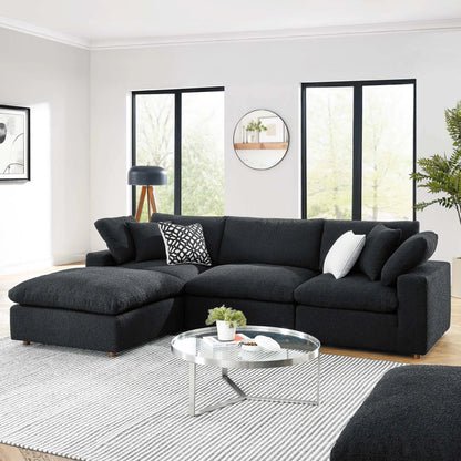 Wheatland 4-Piece Down Filled Overstuffed Boucle Sectional Sofa by Evans & Londeen. Made from unique in a modern style.