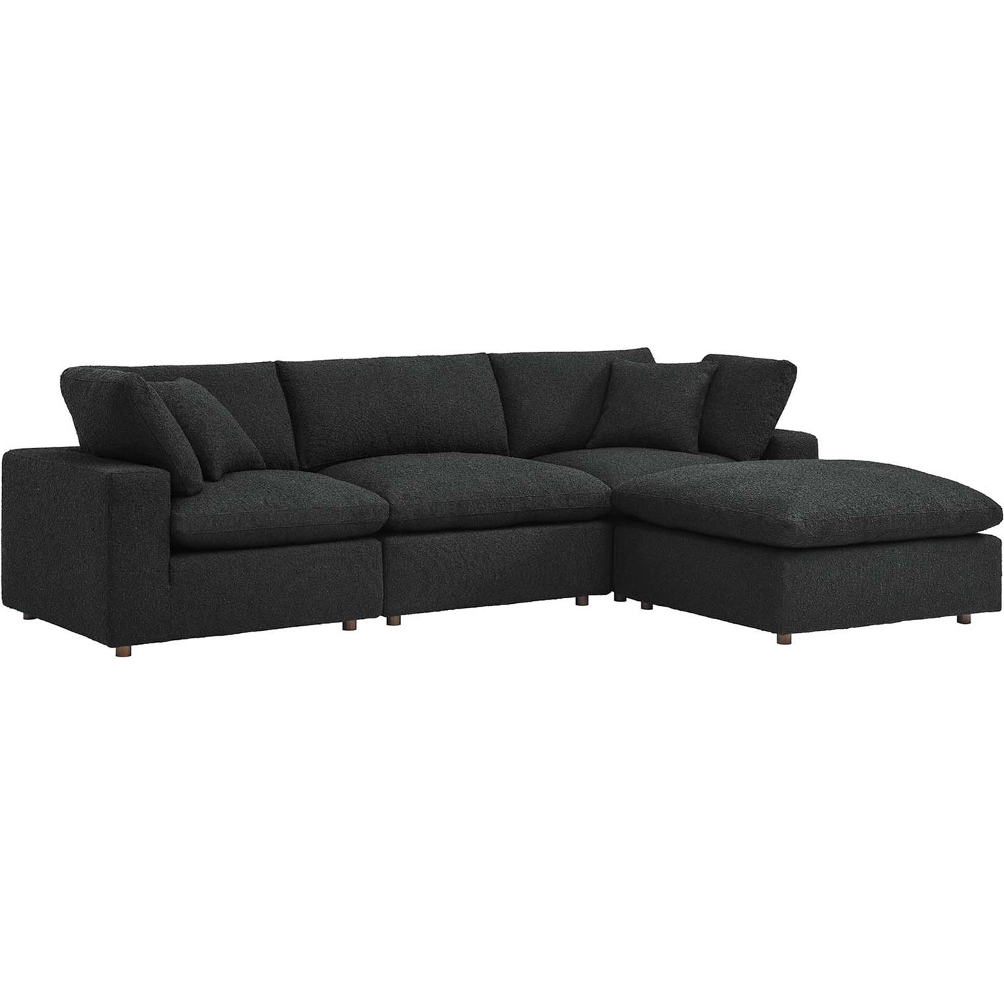 001 SI-2107022 | Primary Silo | Wheatland 4-Piece Down Filled Overstuffed Boucle Sectional Sofa by Evans & Londeen. Made from unique in a modern style.