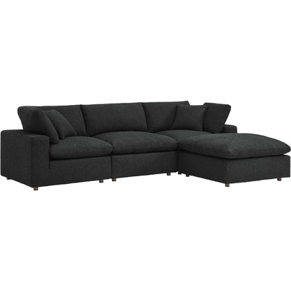 Wheatland 4-Piece Down Filled Overstuffed Boucle Sectional Sofa by Evans & Londeen. Made from unique in a modern style.