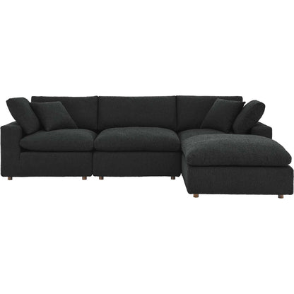 Wheatland 4-Piece Down Filled Overstuffed Boucle Sectional Sofa by Evans & Londeen. Made from unique in a modern style.