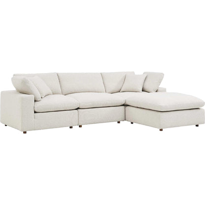 Wheatland 4-Piece Down Filled Overstuffed Boucle Sectional Sofa by Evans & Londeen. Made from unique in a modern style.
