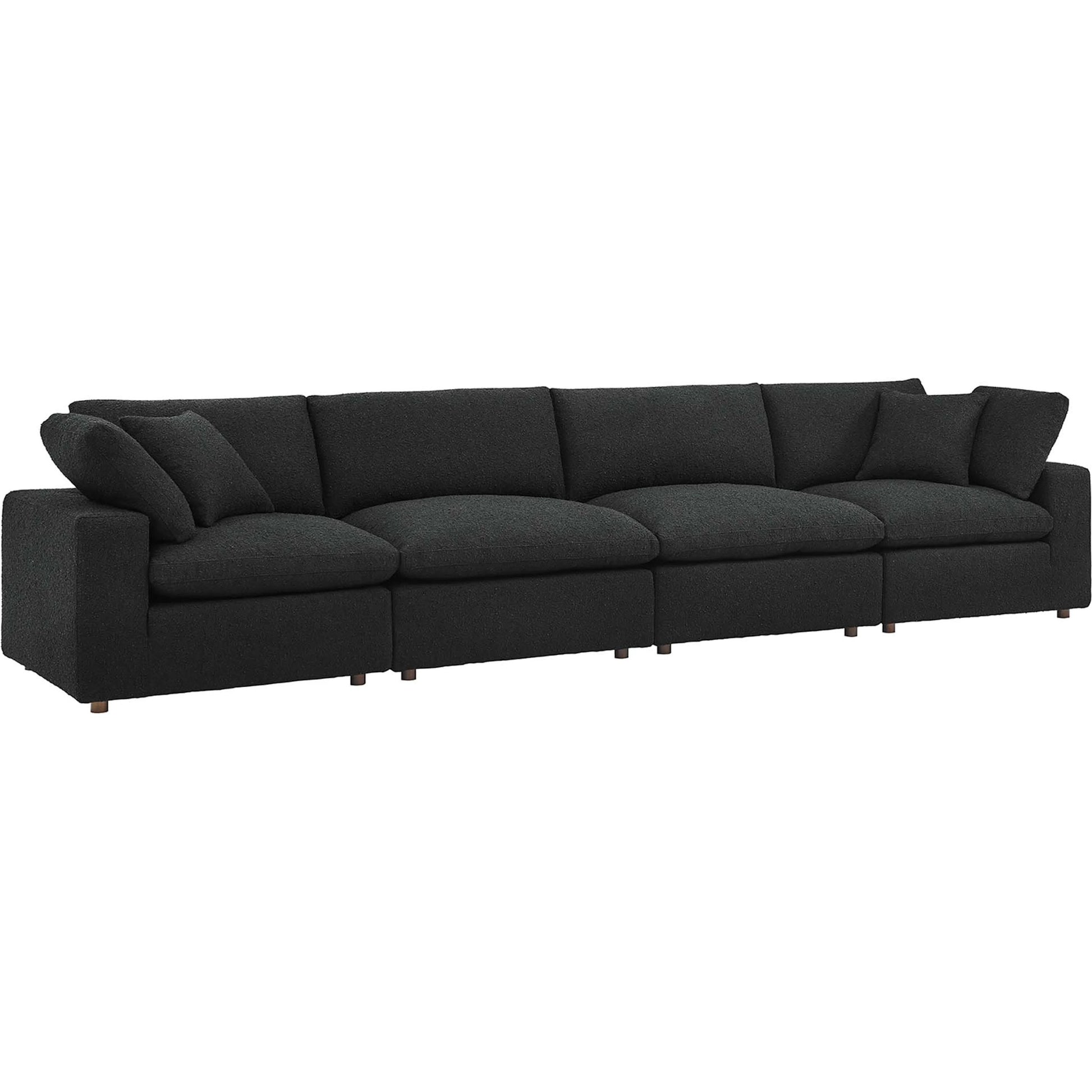 Wheatland Down Filled Overstuffed Boucle 4-Seater Sofa by Evans & Londeen. Made from unique in a modern style.