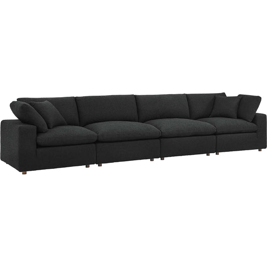Wheatland Down Filled Overstuffed Boucle 4-Seater Sofa by Evans & Londeen. Made from unique in a modern style.