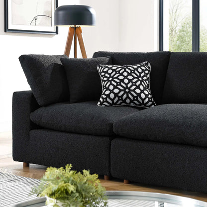 Wheatland Down Filled Overstuffed Boucle 4-Seater Sofa by Evans & Londeen. Made from unique in a modern style.