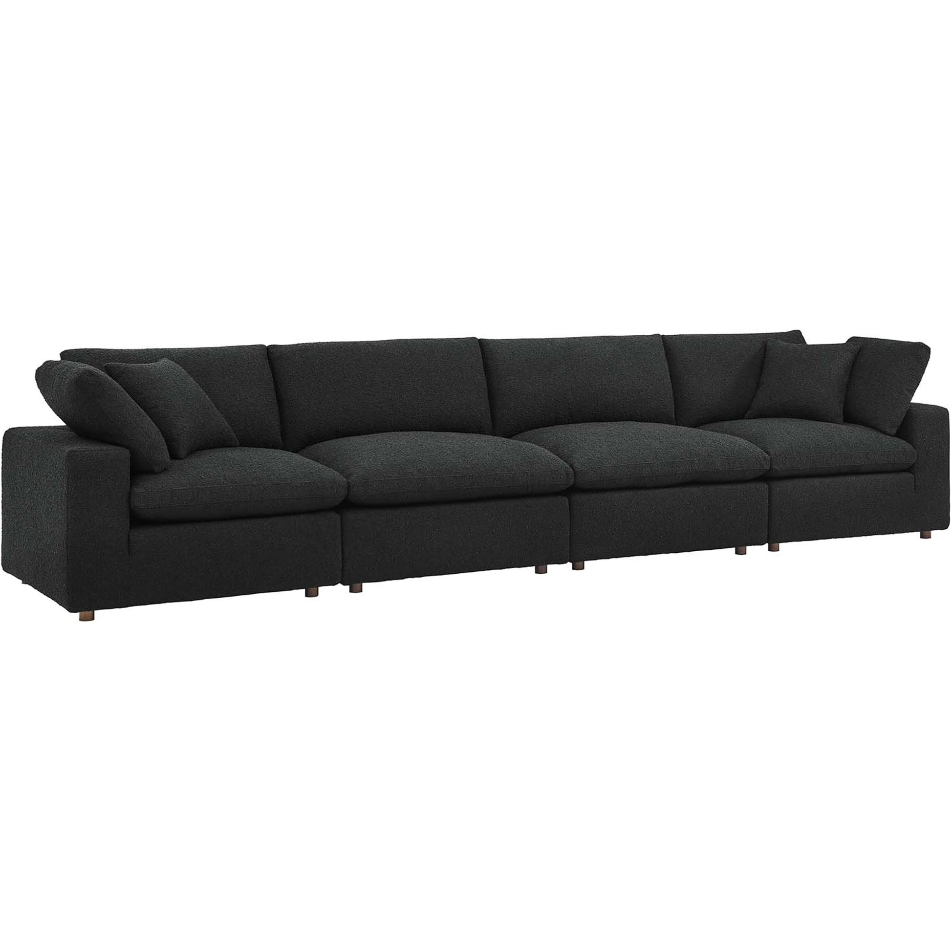 Wheatland Down Filled Overstuffed Boucle 4-Seater Sofa by Evans & Londeen. Made from unique in a modern style.