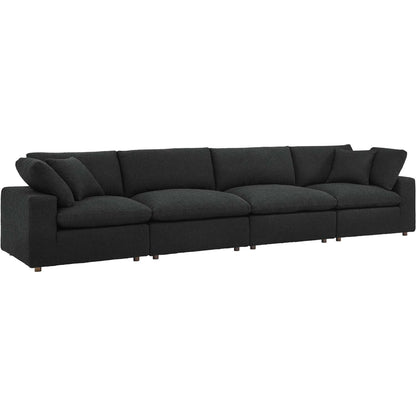 Wheatland Down Filled Overstuffed Boucle 4-Seater Sofa by Evans & Londeen. Made from unique in a modern style.