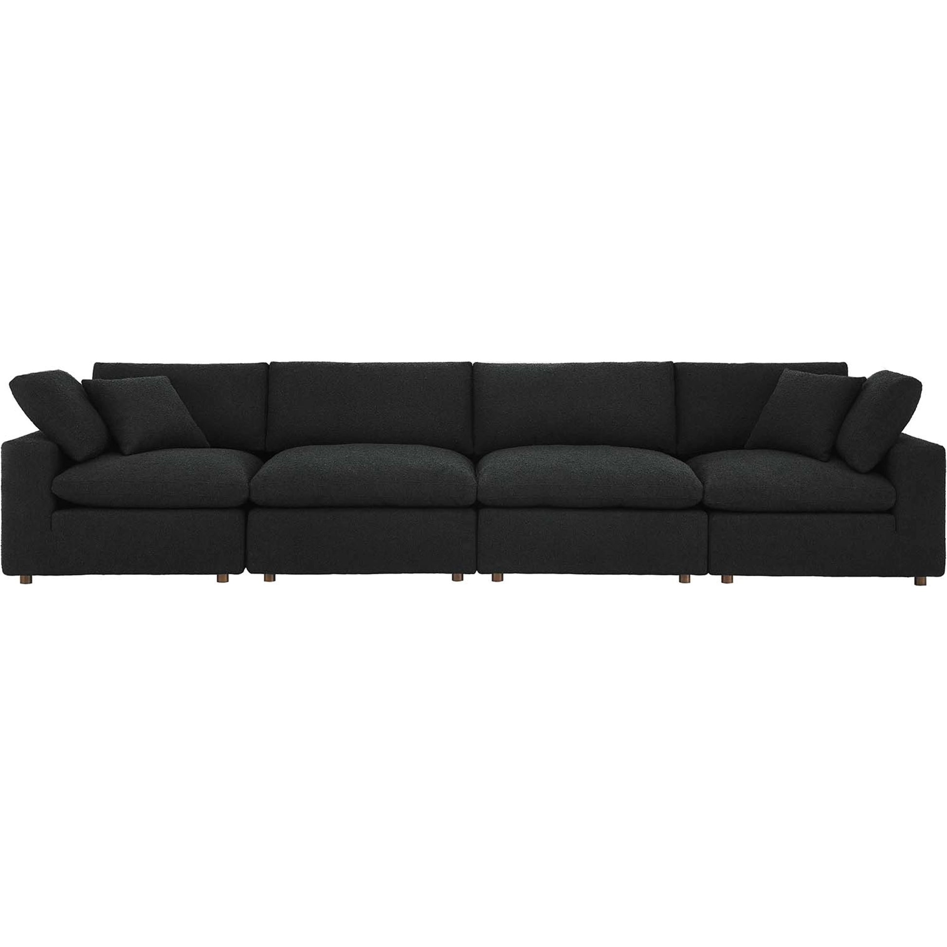 Wheatland Down Filled Overstuffed Boucle 4-Seater Sofa by Evans & Londeen. Made from unique in a modern style.