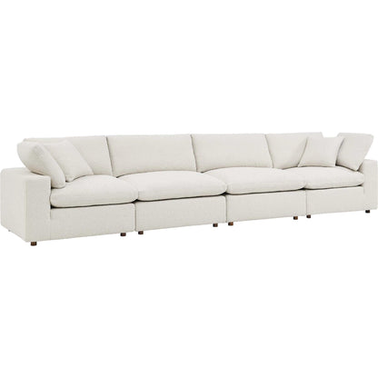 Wheatland Down Filled Overstuffed Boucle 4-Seater Sofa by Evans & Londeen. Made from unique in a modern style.