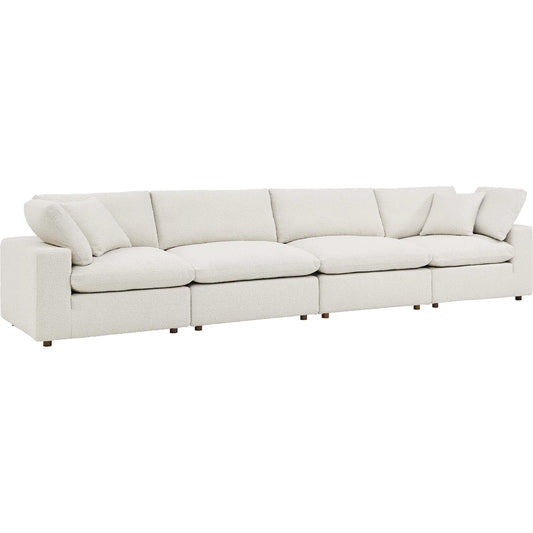 Wheatland Down Filled Overstuffed Boucle 4-Seater Sofa by Evans & Londeen. Made from unique in a modern style.