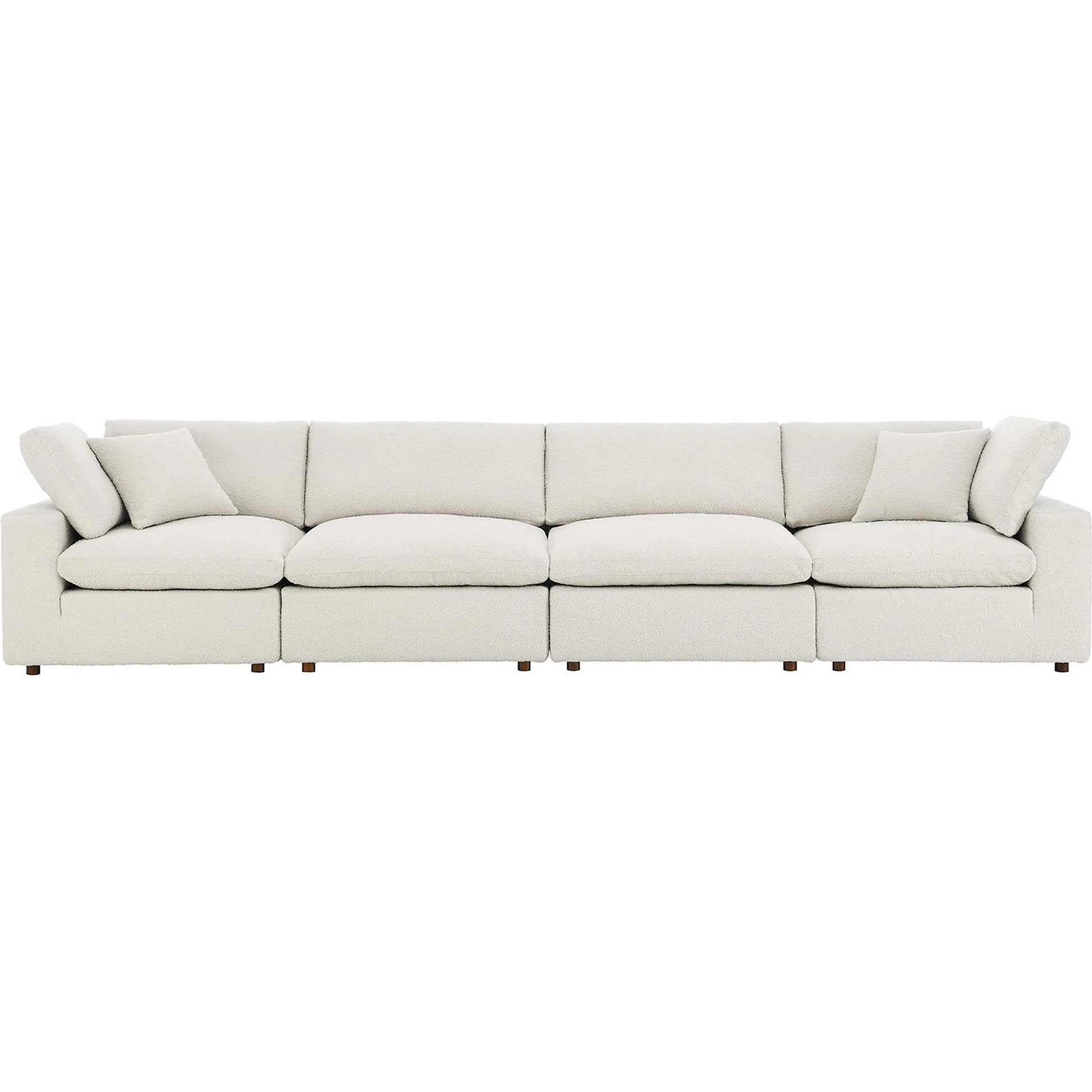 Wheatland Down Filled Overstuffed Boucle 4-Seater Sofa by Evans & Londeen. Made from unique in a modern style.