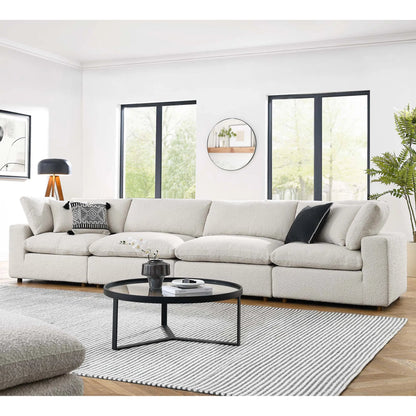 Wheatland Down Filled Overstuffed Boucle 4-Seater Sofa by Evans & Londeen. Made from unique in a modern style.