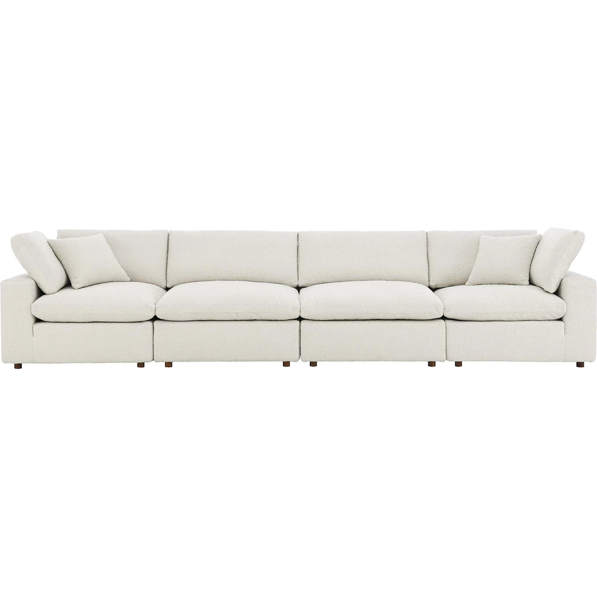 Wheatland Down Filled Overstuffed Boucle 4-Seater Sofa by Evans & Londeen. Made from unique in a modern style.