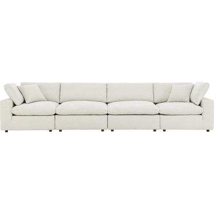 Wheatland Down Filled Overstuffed Boucle 4-Seater Sofa by Evans & Londeen. Made from unique in a modern style.