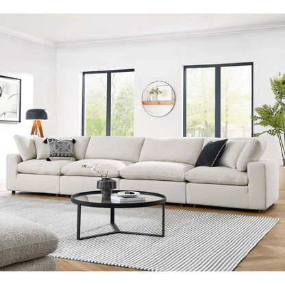 Wheatland Down Filled Overstuffed Boucle 4-Seater Sofa by Evans & Londeen. Made from unique in a modern style.